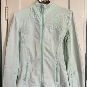 Lululemon scuba zip up, mint green (size L)